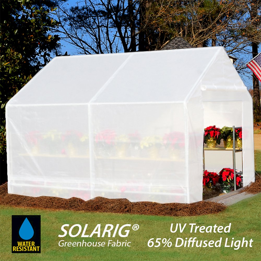King Canopy Greenhouse 10-Feet by 10-Feet, 1 3/8-Inch Steel Frame,  6-LEG. Picture 12