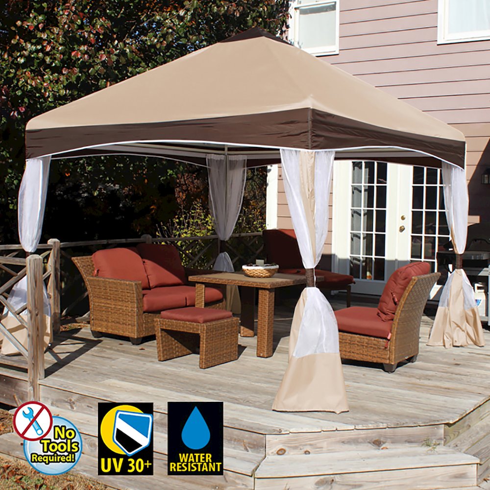 King Canopy Garden Party Backyard Gazebo 10-Feet by 10-Feet, 4-Leg. Picture 2