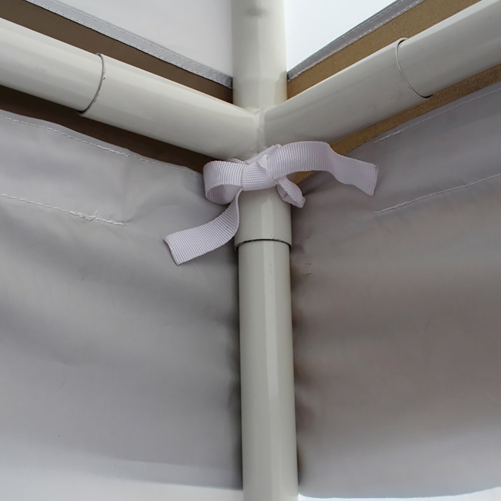 King Canopy Garden Party Backyard Gazebo 10-Feet by 10-Feet, 4-Leg, Olive Branch. Picture 7