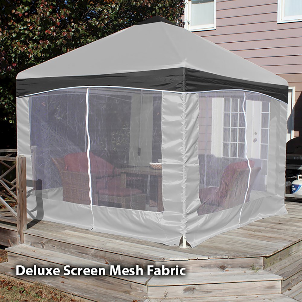 King Canopy Garden Party Backyard Gazebo 10-Feet by 10-Feet, 4-Leg, Stone Garden. Picture 5