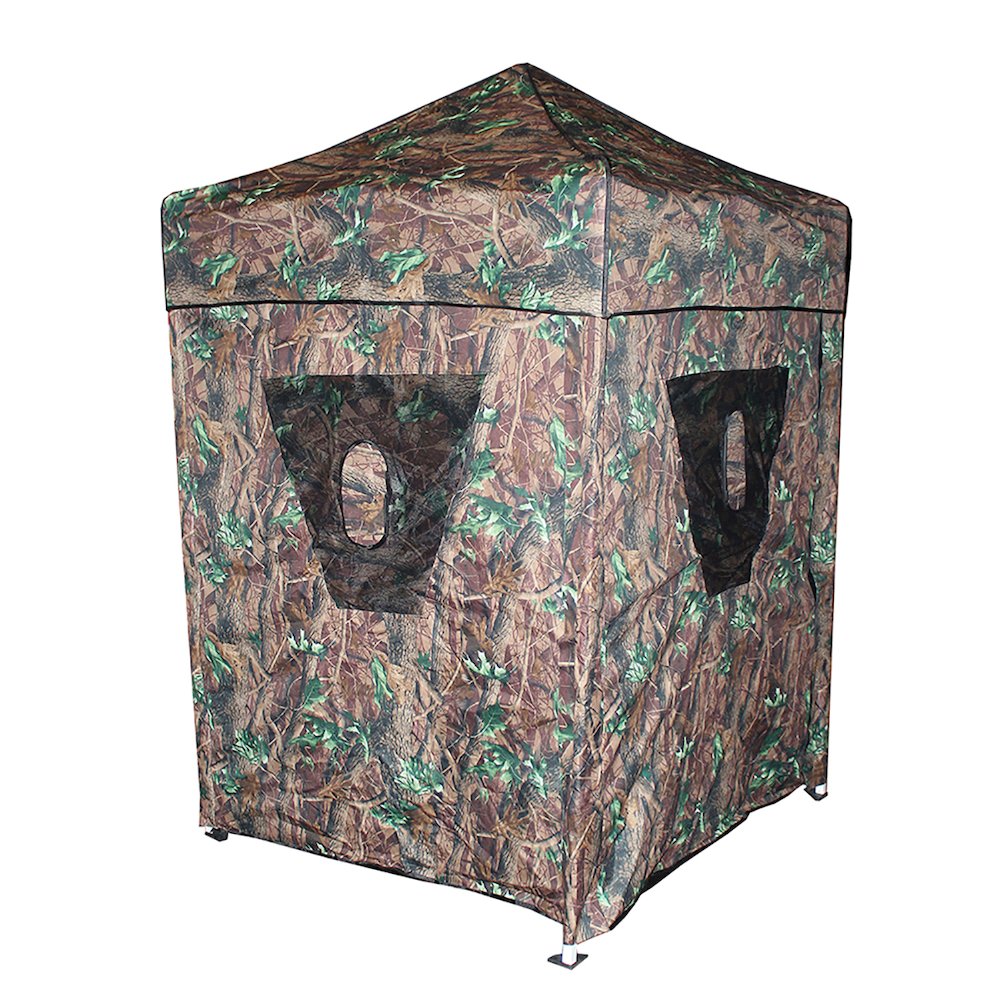 King Canopy 2 in 1 Hunting Blind & Instant Pop Up Tent 5x5 ft, Camoflauge. Picture 7