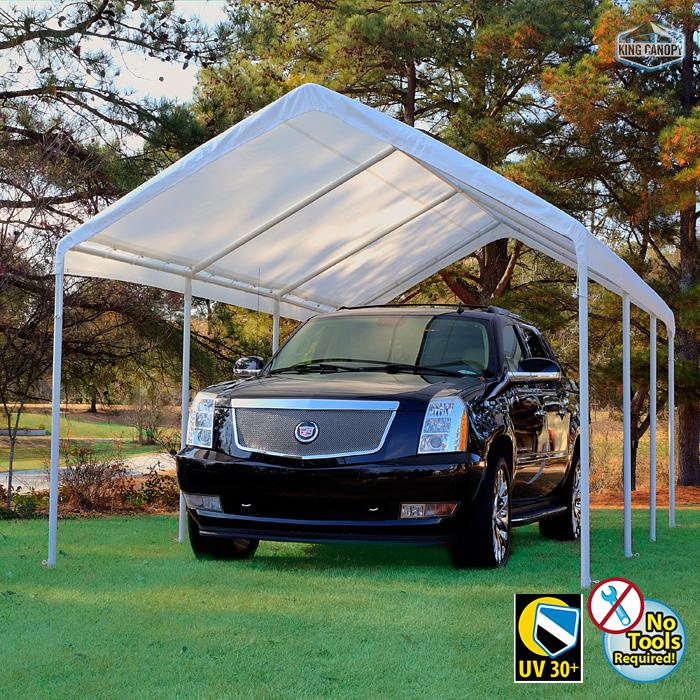 HERCULES 10X20 Canopy w/ WHITE Cover. Picture 2