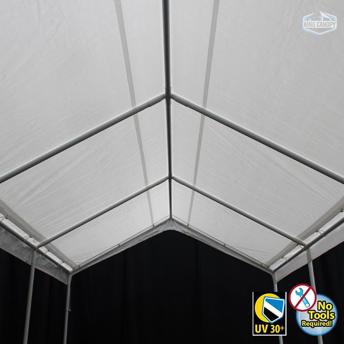 HERCULES 10X20 Canopy w/ WHITE Cover. Picture 4