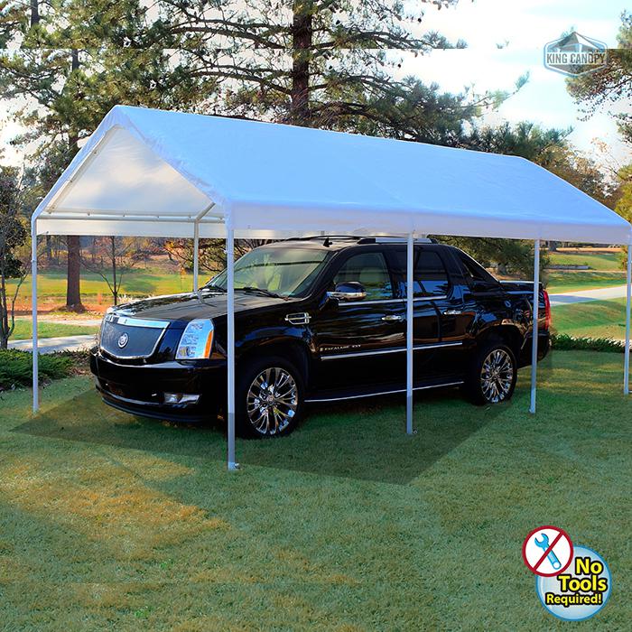 HERCULES 10X20 Canopy w/ WHITE Cover. Picture 7