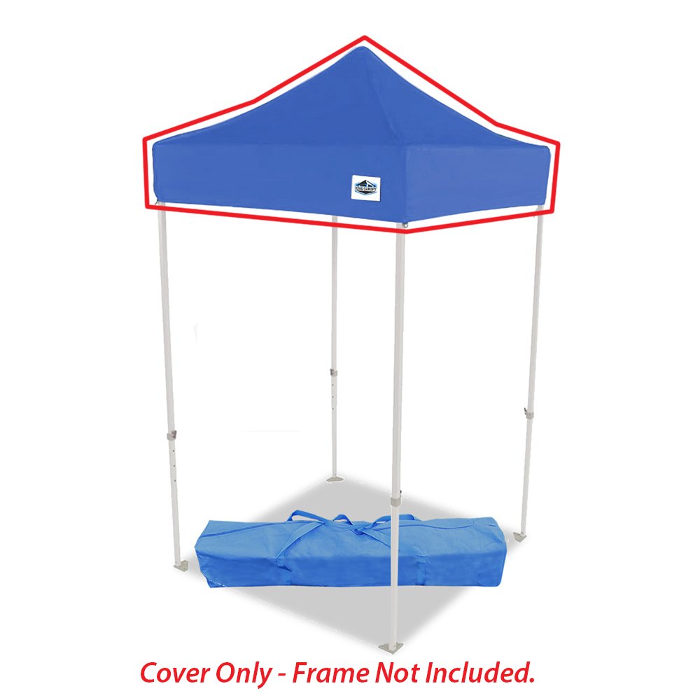 King Canopy Universal 5x5 ft Instant Pop-up Replacement Cover, Blue. Picture 1