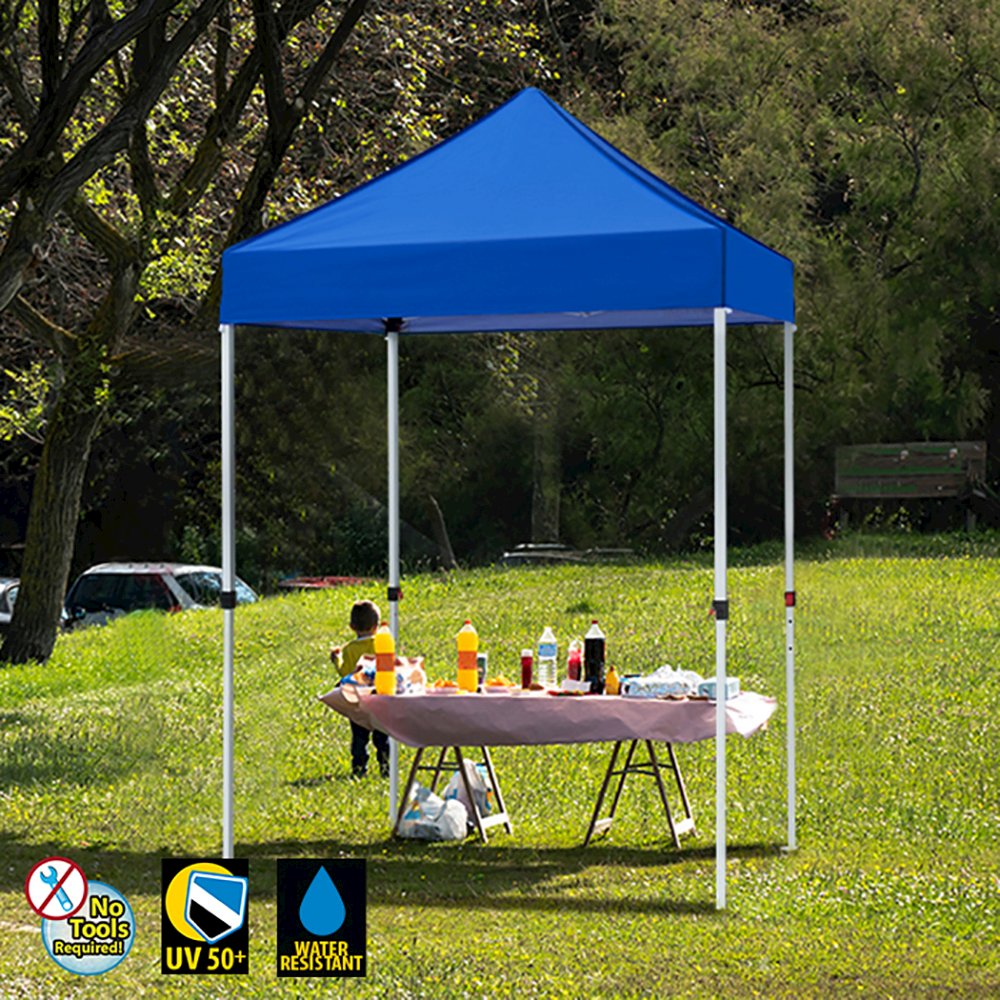 King Canopy Universal 5x5 ft Instant Pop-up Replacement Cover, Blue. Picture 2