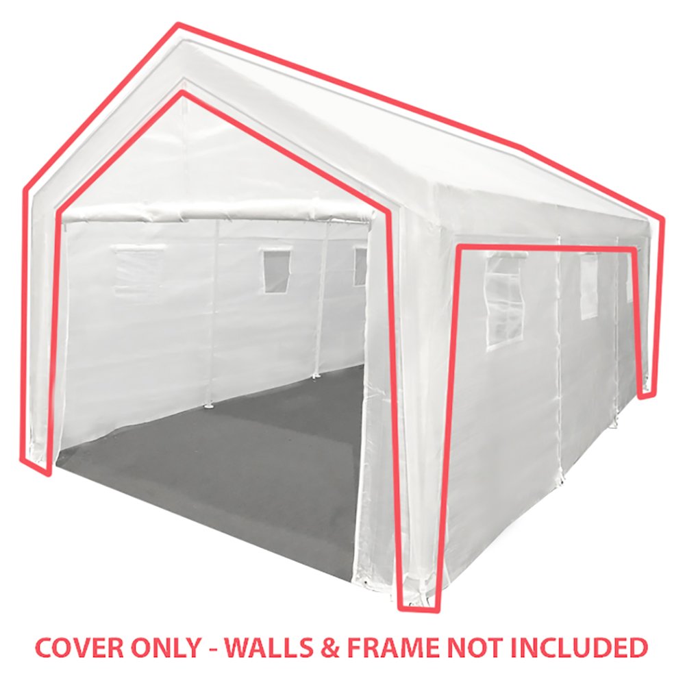 King Canopy 10-Feet by 20-Feet Fitted Replacement Cover w/ Legs Skirts. Picture 1
