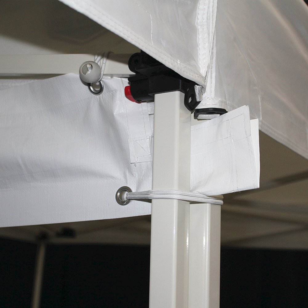 King Canopy 10-Feeet Rain Gutter for Instant Pop-up, 10 Ball Bungees, White. Picture 4