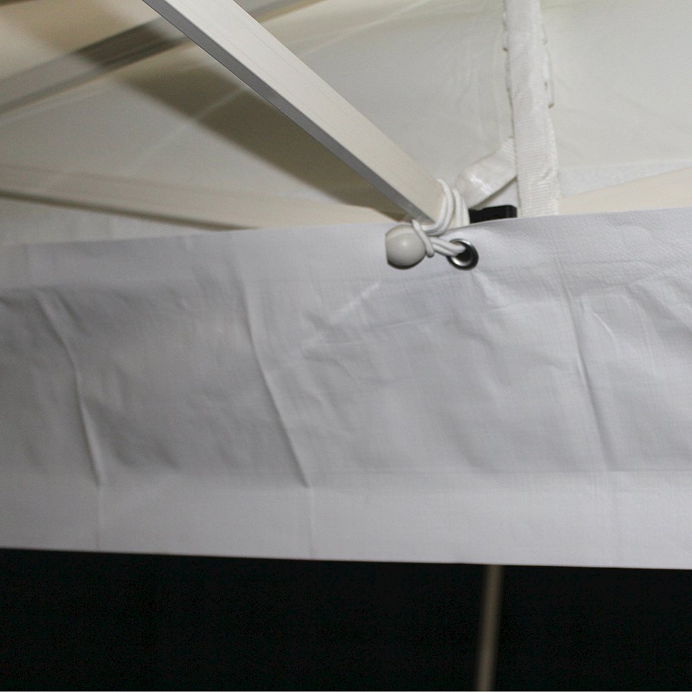 King Canopy 10-Feeet Rain Gutter for Instant Pop-up, 10 Ball Bungees, White. Picture 5