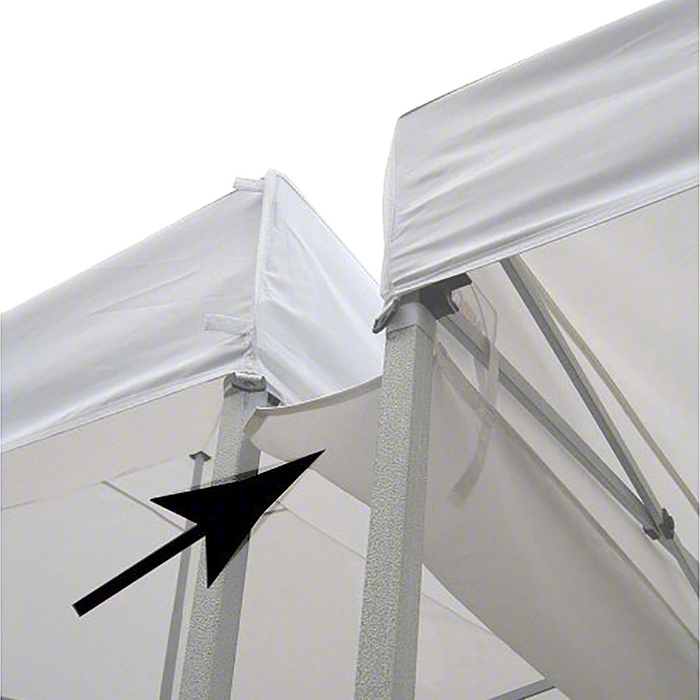 King Canopy 10-Feeet Rain Gutter for Instant Pop-up, 10 Ball Bungees, White. Picture 9