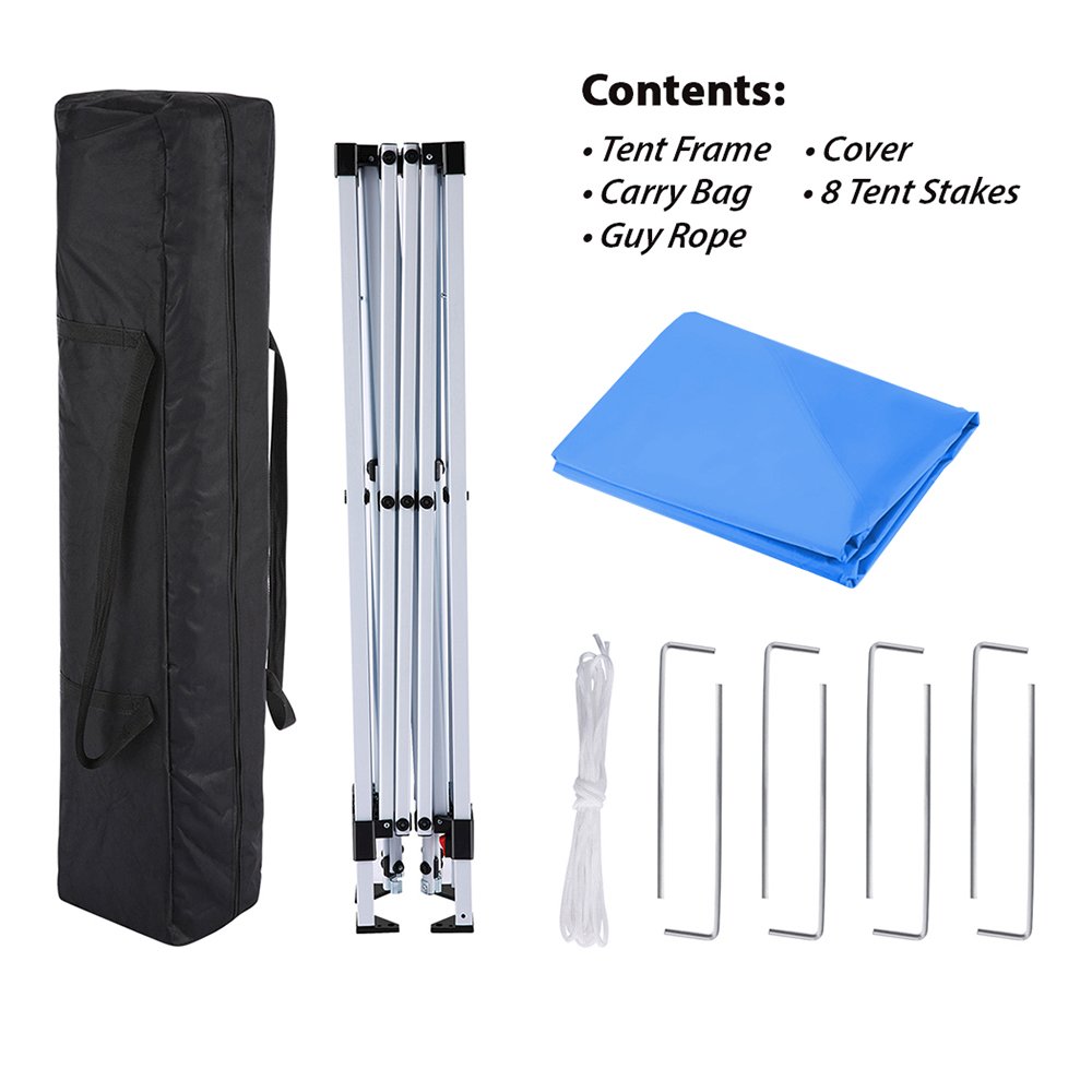 King Canopy Slant leg 10-Feet by 10-Feet Instant Pop Up Tent, Blue, SLANT10-BL. Picture 1