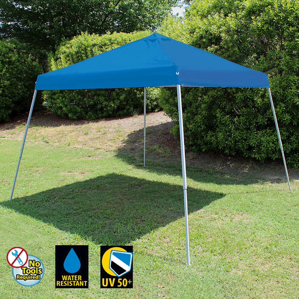King Canopy Slant leg 10-Feet by 10-Feet Instant Pop Up Tent, Blue, SLANT10-BL. Picture 5