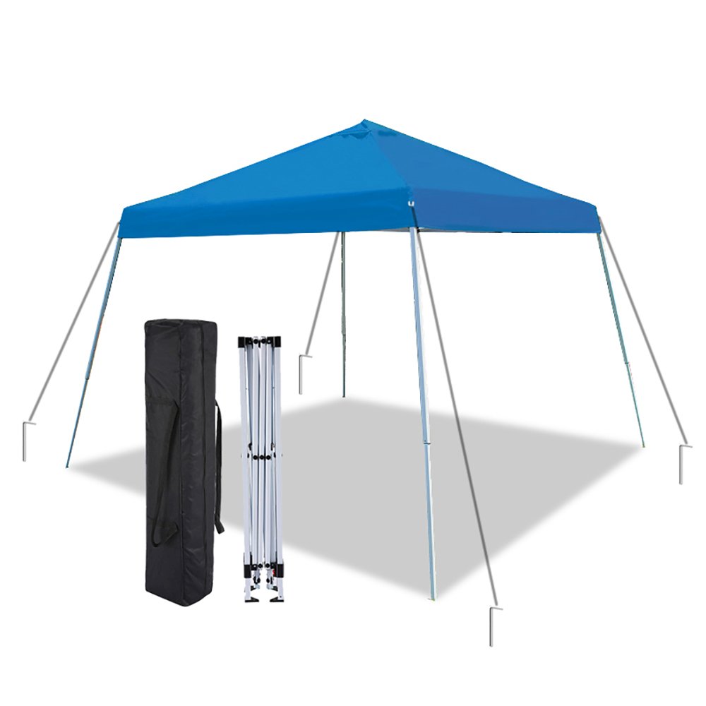 King Canopy Slant leg 10-Feet by 10-Feet Instant Pop Up Tent, Blue, SLANT10-BL. Picture 8