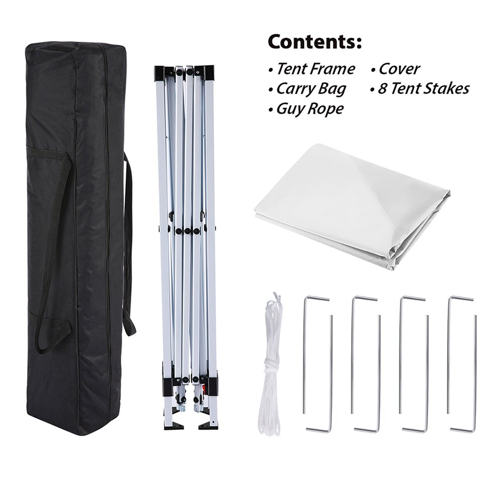 King Canopy Slant leg 10-Feet by 10-Feet Instant Pop Up Tent, White, SLANT10-WH. Picture 2