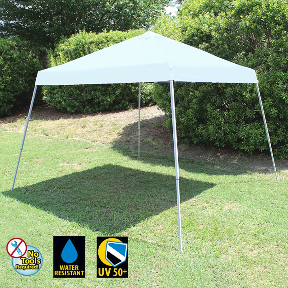 King Canopy Slant leg 10-Feet by 10-Feet Instant Pop Up Tent, White, SLANT10-WH. Picture 6