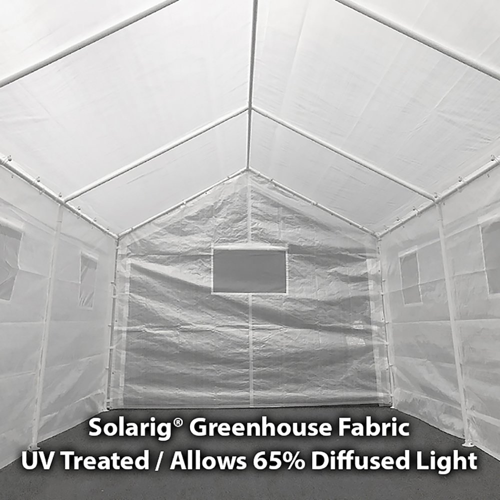 King Canopy 10x20 ft Greenhouse Sidewall Kit w/ Screens, Opaque. Picture 4