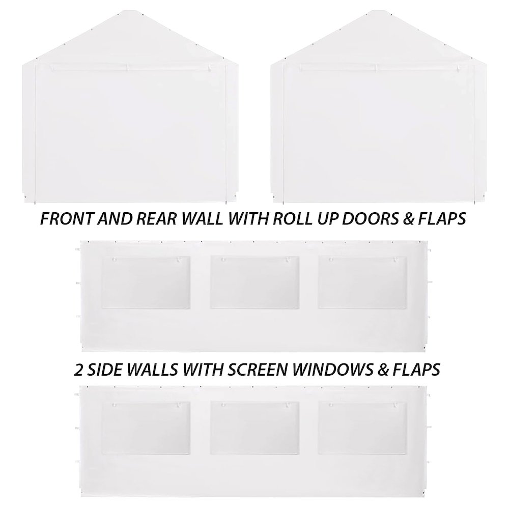 King Canopy 18 x 20 feet Canopy Enclosure Sidewall Kit. Picture 2