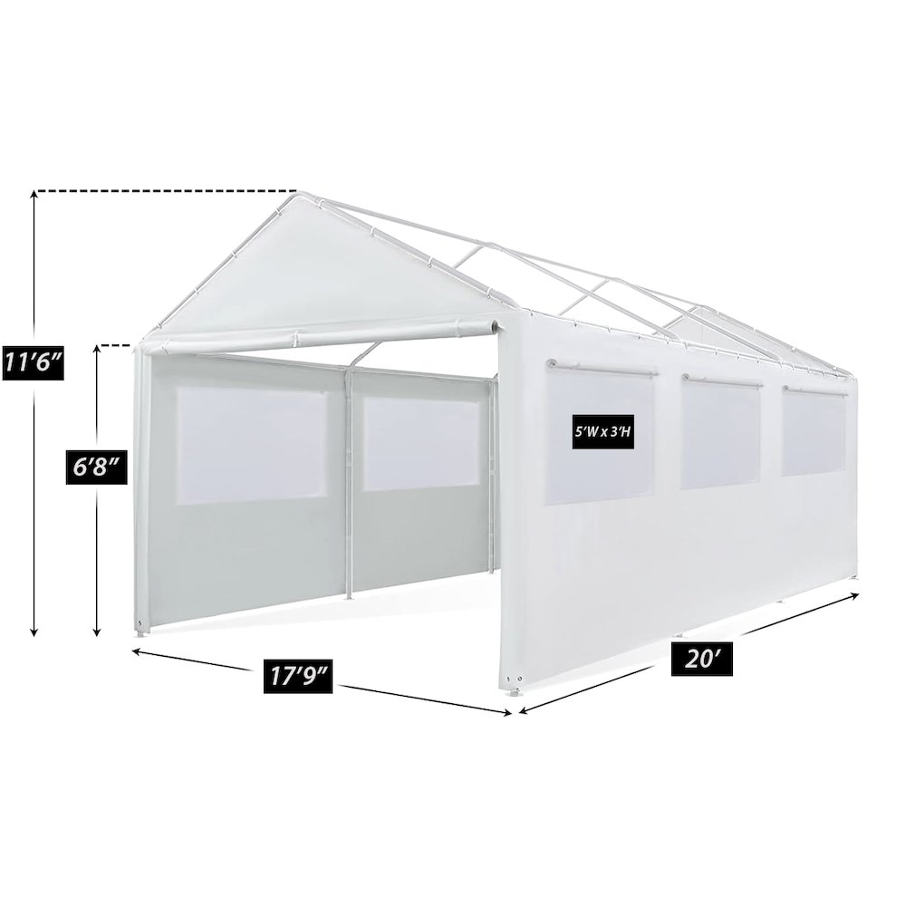 King Canopy 18 x 20 feet Canopy Enclosure Sidewall Kit. Picture 6