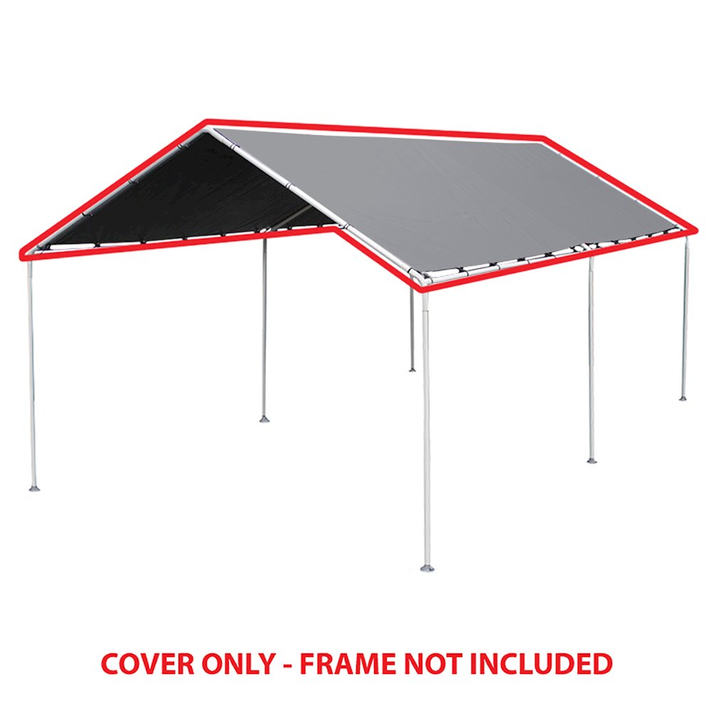 King Canopy Silver Replacement Tarp, fits 10-Feet 8-Inch by 20-Feet A-Frame. Picture 1