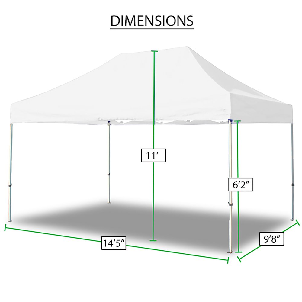 King Canopy Tuff Tent  10x15 ft Instant Pop up Canopy , White Cover. Picture 6