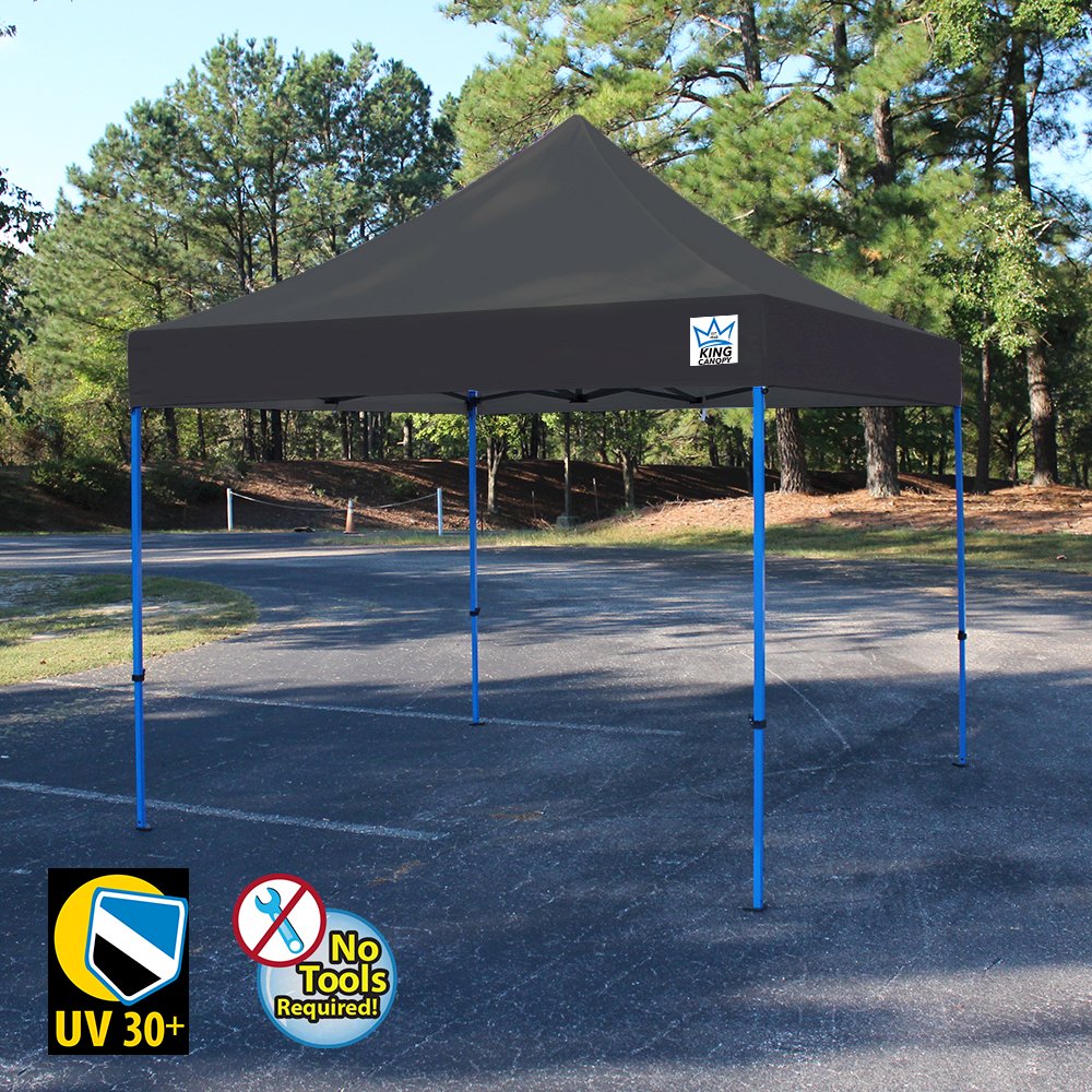 King Canopy Tuff Tent  10x10 ft  Instant Pop up Canopy , Black Cover. Picture 1