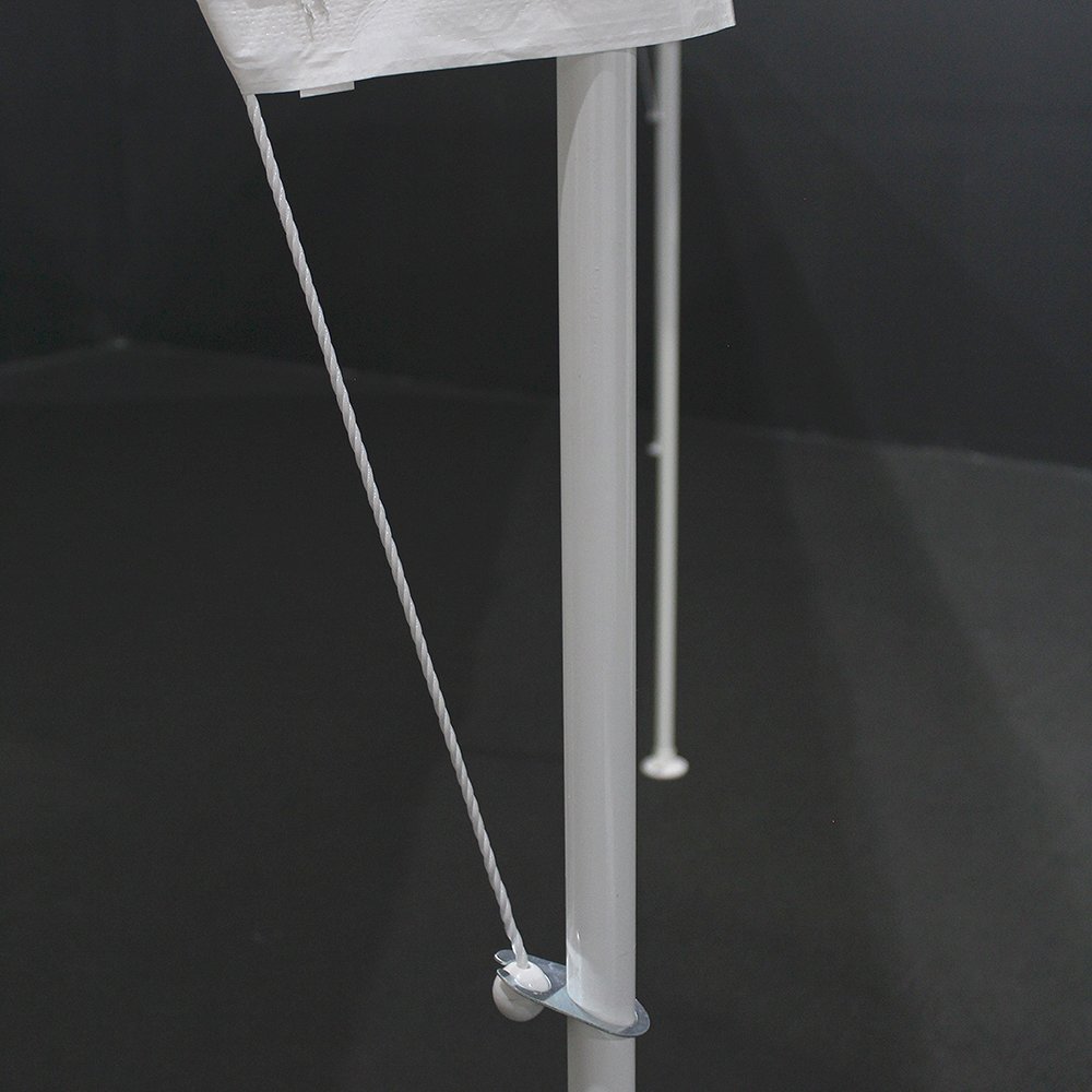 Value King 10-Feet by 20-Feet, 6-leg, 1 1/4-inch Steel Frame, White, VK61020PC. Picture 2