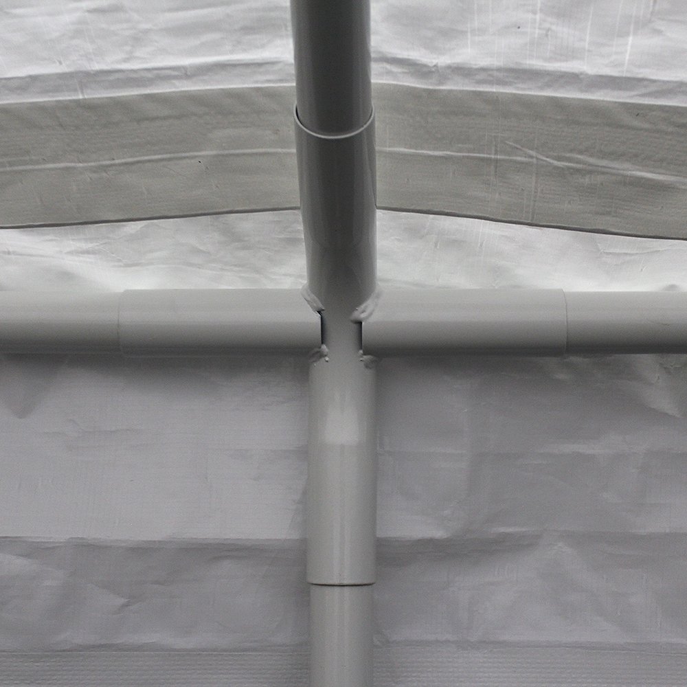 Value King 10-Feet by 20-Feet, 6-leg, 1 1/4-inch Steel Frame, White, VK61020PC. Picture 5