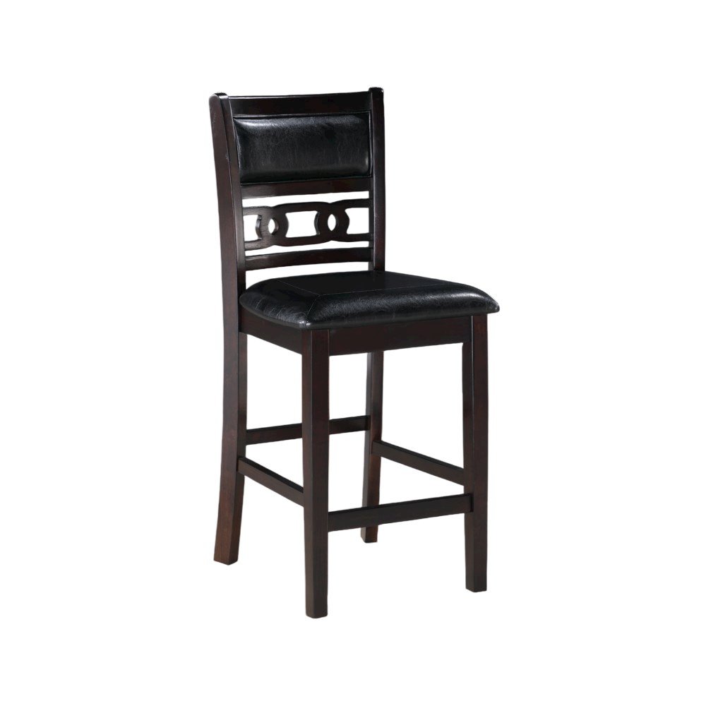 Furniture Gia 5-Piece Transitional Wood Counter Set in Ebony. Picture 3