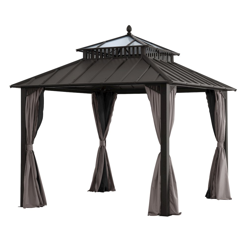 10 ft. x 10 ft. Kingston Extra-Tall, Wide Hardtop Gazebo. Picture 1