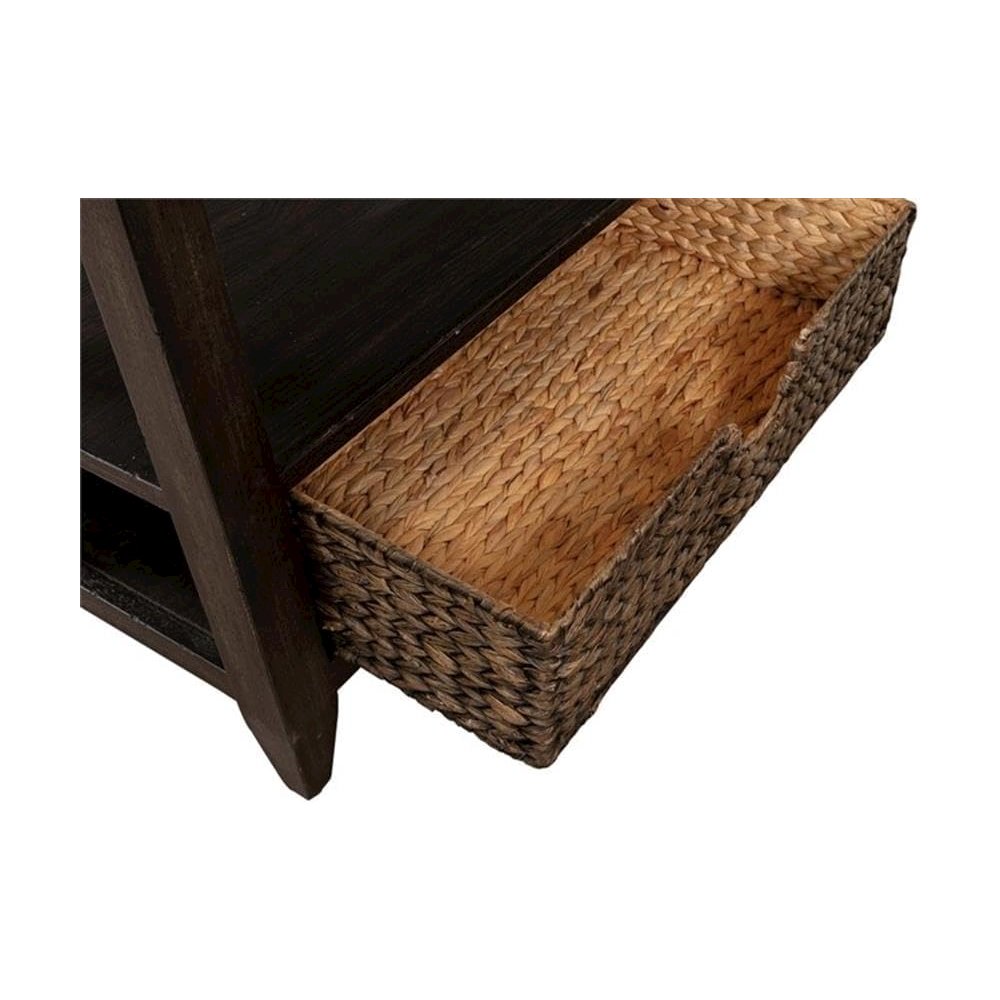 Mill Creek 2 Drawer Sofa Table in Peppercorn. Picture 5