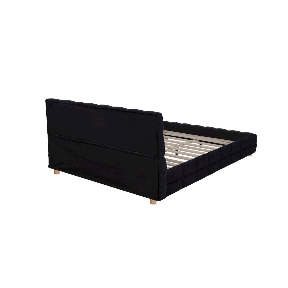 Ctalon Queen Fleece Bed, Black. Picture 7