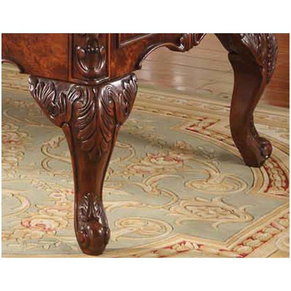 Best Master CDExecutive 72" Wood Office Desk With Hand Carved Designs in Cherry. Picture 5