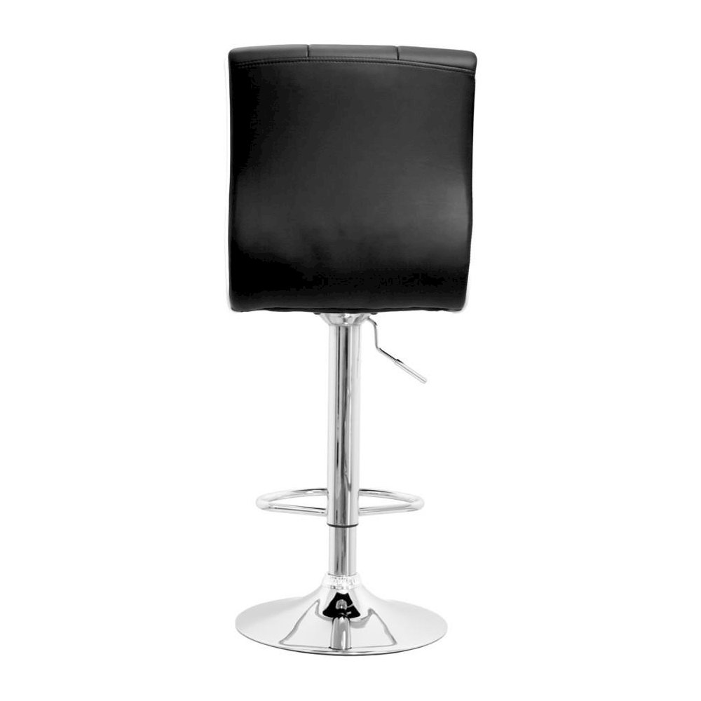Best Master Swivel Bar Stool With Crystal and Tufted Look in Black (Set of 2). Picture 3