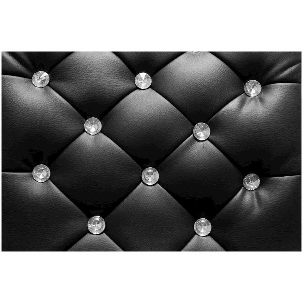 Best Master Swivel Bar Stool With Crystal and Tufted Look in Black (Set of 2). Picture 4