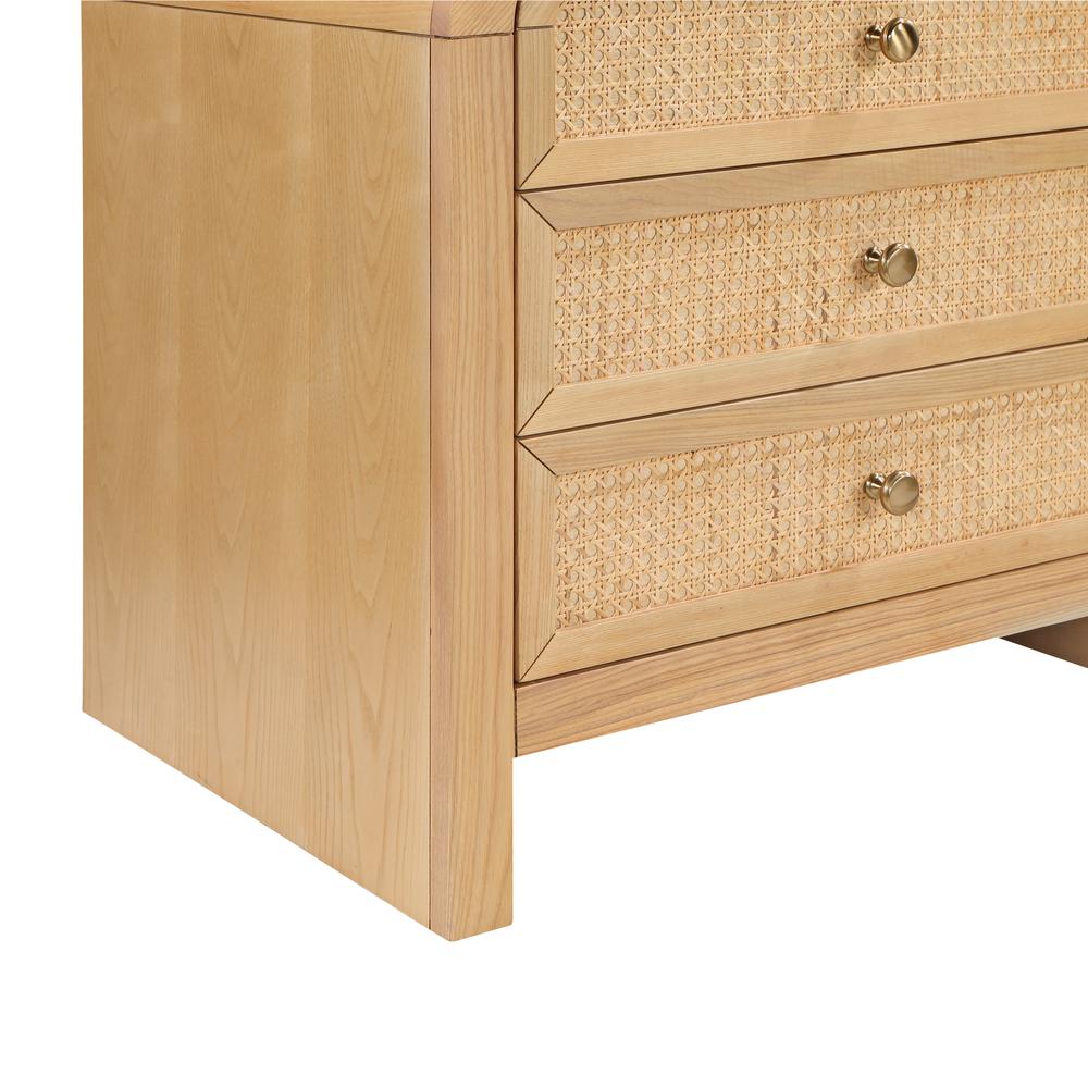 Baee Rattan Natural Nightstand. Picture 2