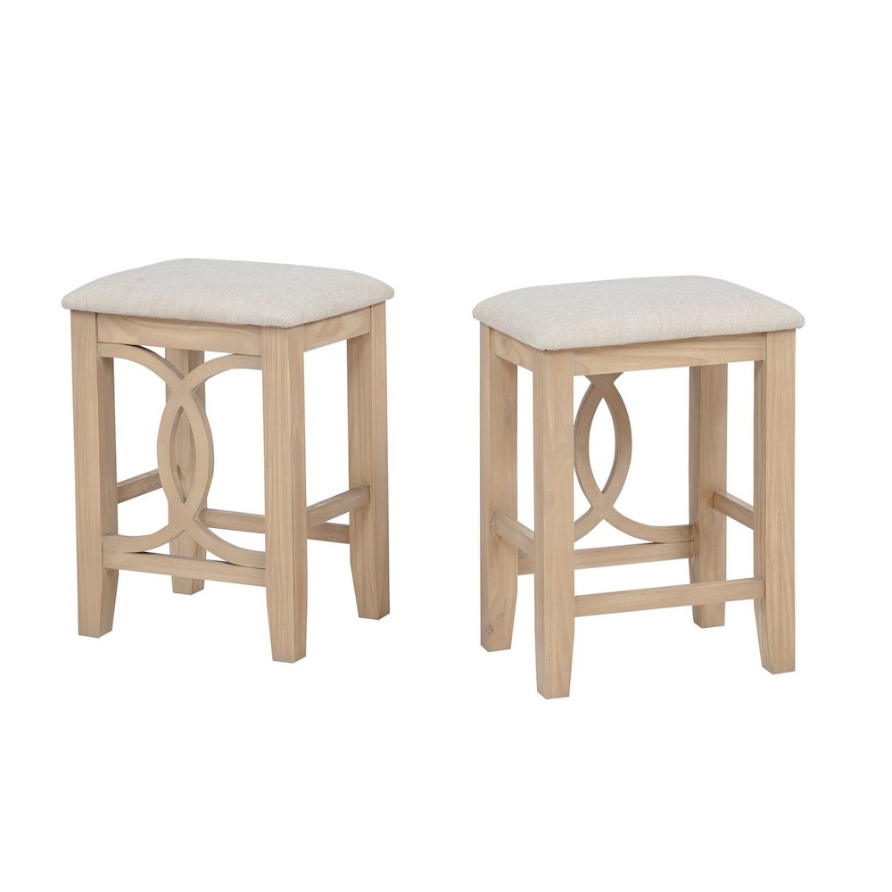 Dappelle 3-Piece Pub Dining Set with USB-A & USB-C Ports in 1 Box, Natural. Picture 4