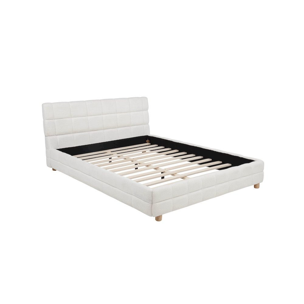 Ctalon Queen Fleece Bed, Cream. Picture 4