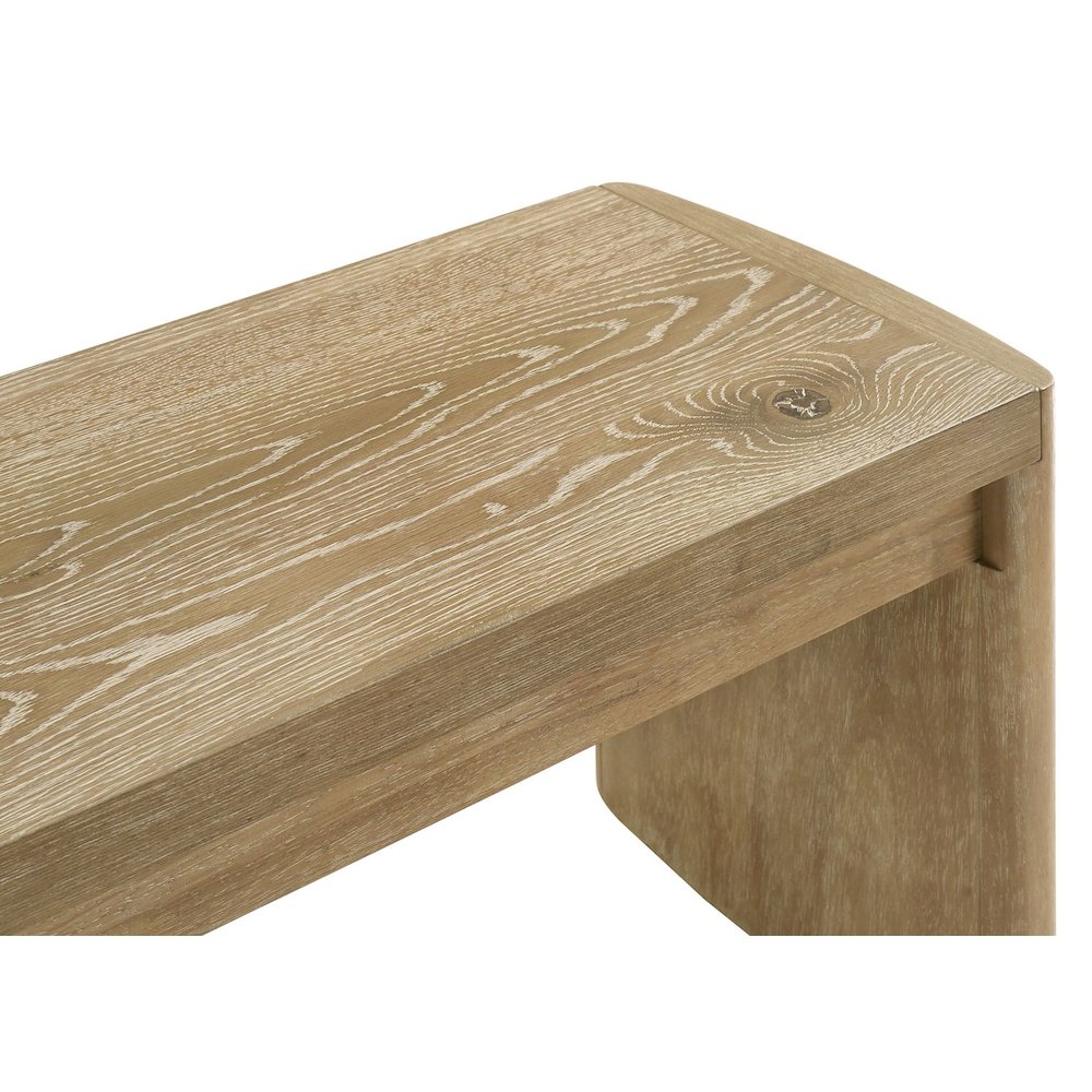 Bristol Mid-Century Dining Bench, Kepler Driftwood. Picture 2