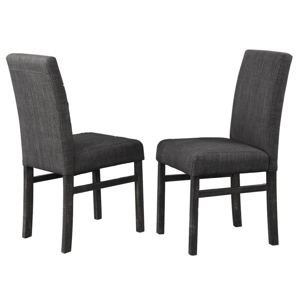 Vitalita 5-piece Black Charcoal Rectangular Dinette Set. Picture 5