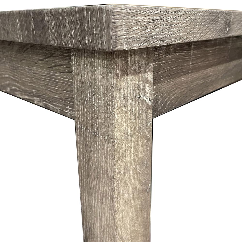 Vitaliya 46" Antique Natural Oak Rectangular Dinette Table. Picture 3