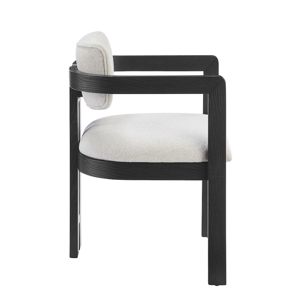 Tappelle Mid-Century Modern Fully Assembled Dining Arm Chairs, Set of 2, Natural. Picture 3