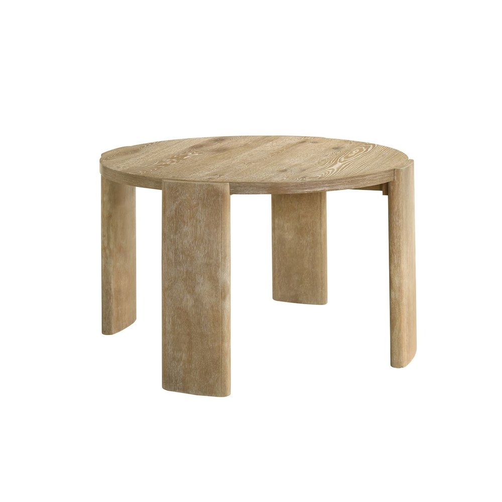 Bristol Mid-Century Round Dining Table, Kepler Driftwood. Picture 1