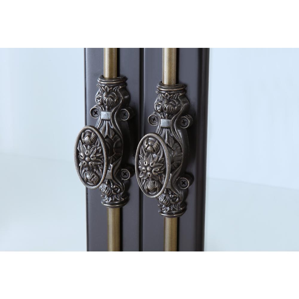 Polich Black and White Storage Curio Cabinet. Picture 3