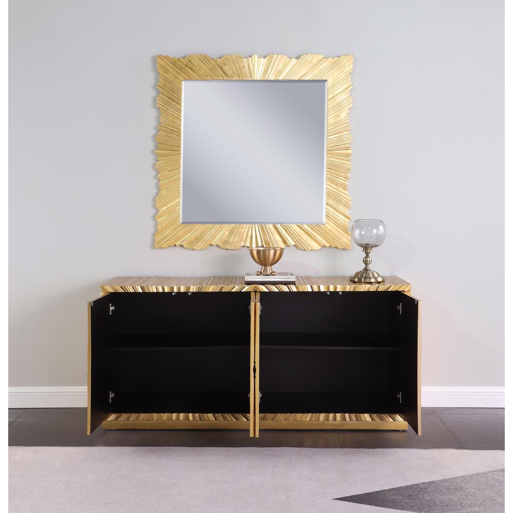 Lacy Metallic Gold Sheen Sideboard. Picture 3