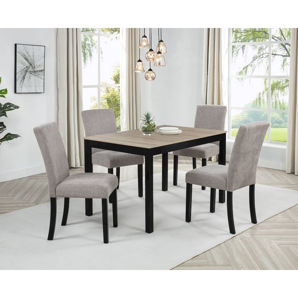 Yvonne Dining Chairs, Set of 2, Grey. Picture 5