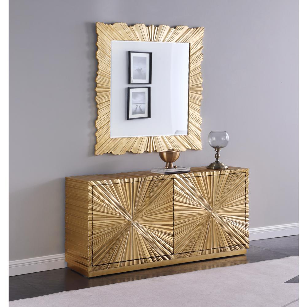 Lacy Metallic Gold Sheen Sideboard. Picture 2
