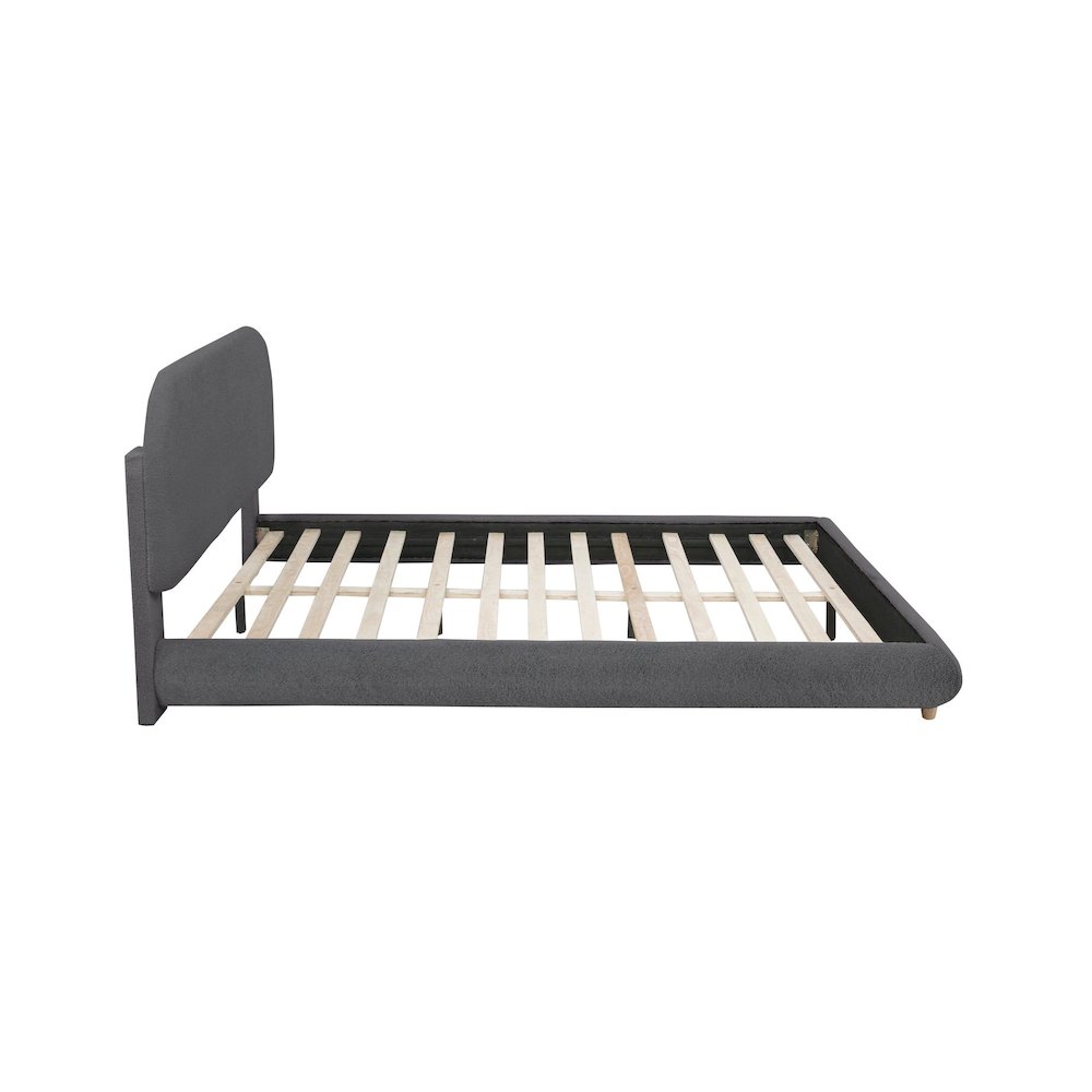 Cteris Queen Fleece Bed, Gray. Picture 6