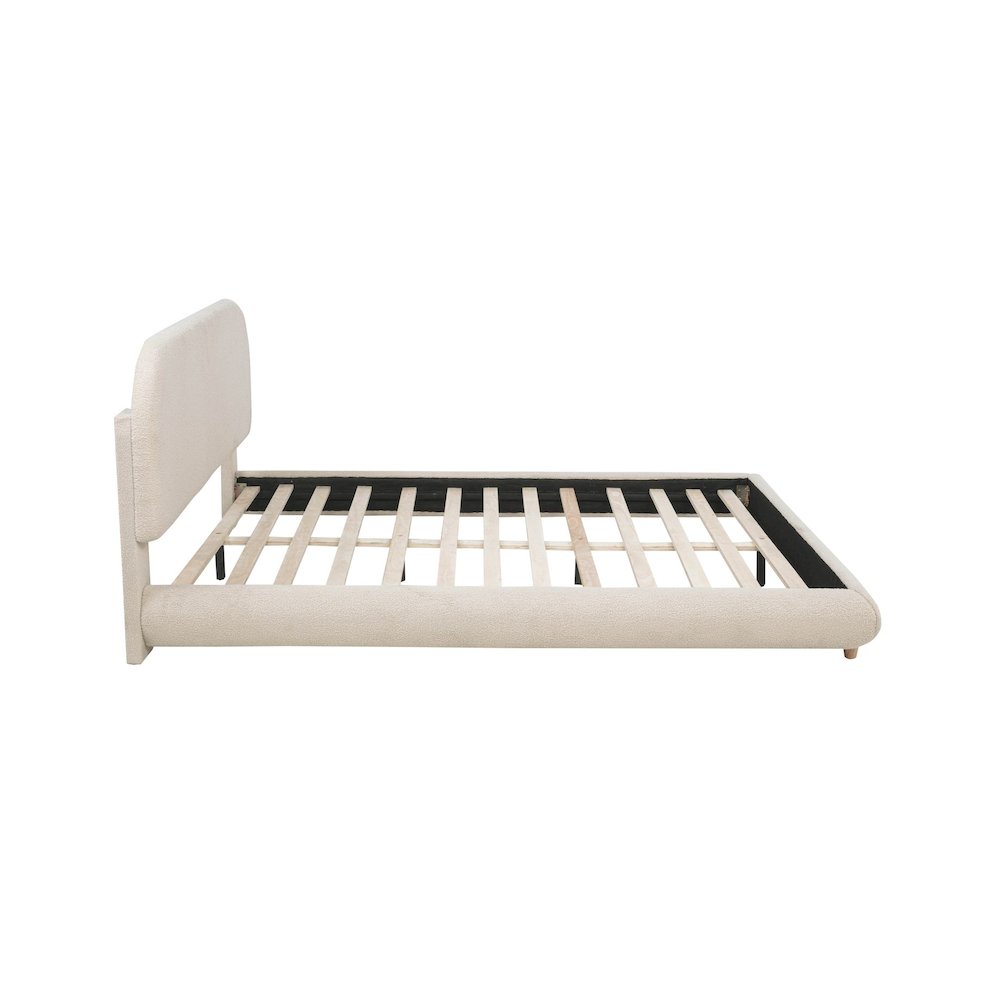 Cteris Queen Fleece Bed, Cream. Picture 6