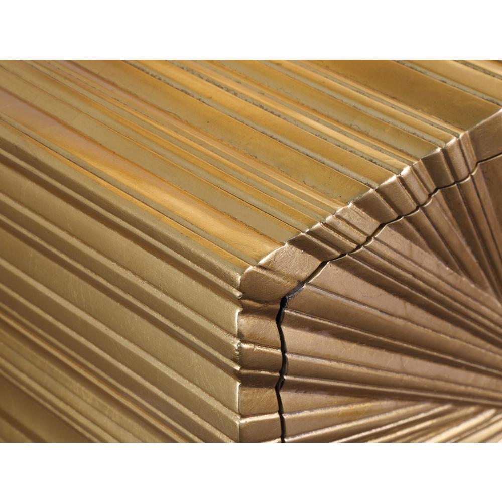 Lacy Metallic Gold Sheen Sideboard. Picture 4