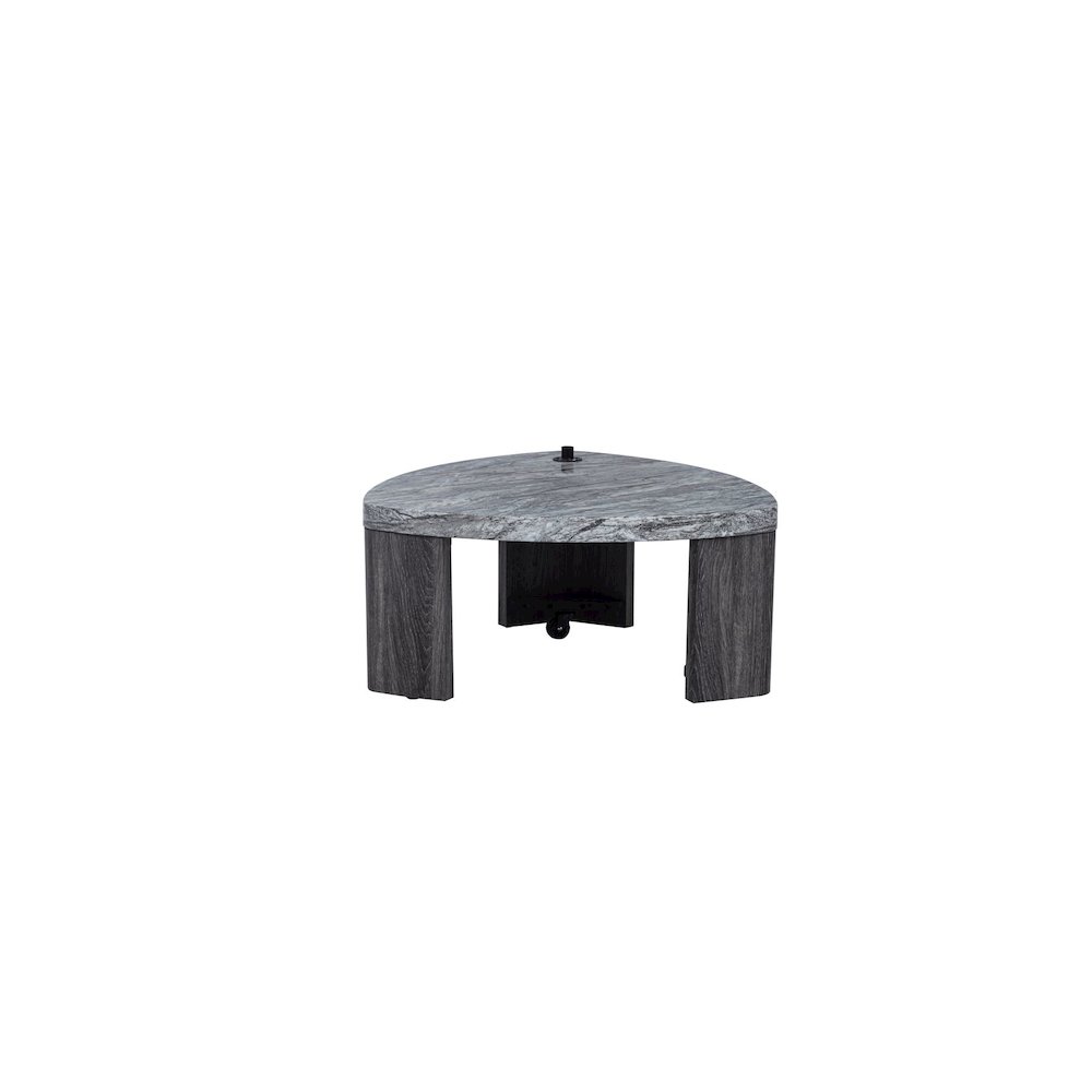Tvoro 2-Piece Swivel Coffee Table Set, Granite Gray and Greige. Picture 4